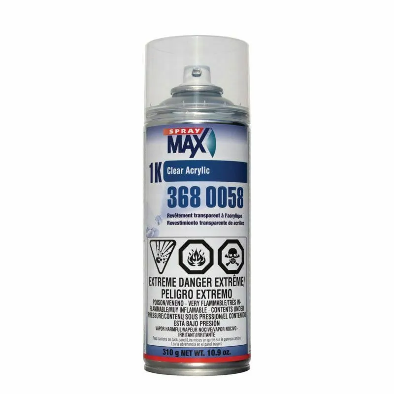 10.6oz Aerosol - SprayMAX - 1k Acrylic Clearcoat 3680058