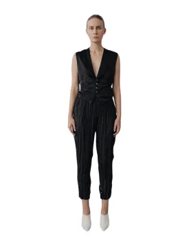 Anaak Nasree Cigarette Pleated Pant Black