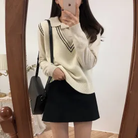 Autumn Winter Women Knitted Sweater Sleeveless Vest