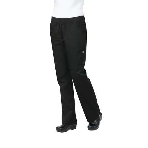 Chef Works PBN01WBLKL Chef's Pants