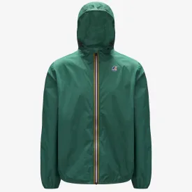 Claude - Unisex Packable Full Zip Waterproof  Rain Jacket in Green