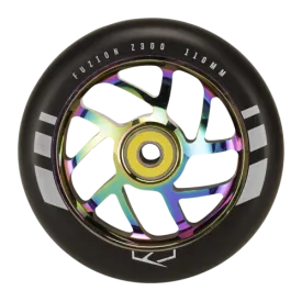 Fuzion Flight Wheel 110mm Black with Neochrome Core (Pair)