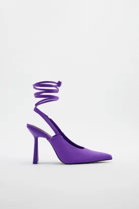 LACE UP HIGH-HEEL SHOES