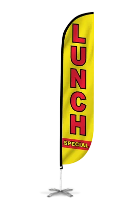 Lunch Special Feather Flag Yellow