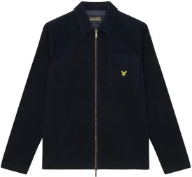 Lyle and Scott Mens Archive Cord Overshirt Dark Navy