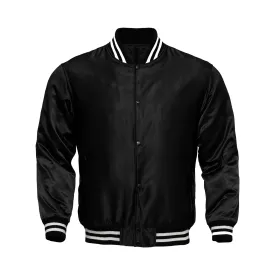 Mens Satin Jacket Black