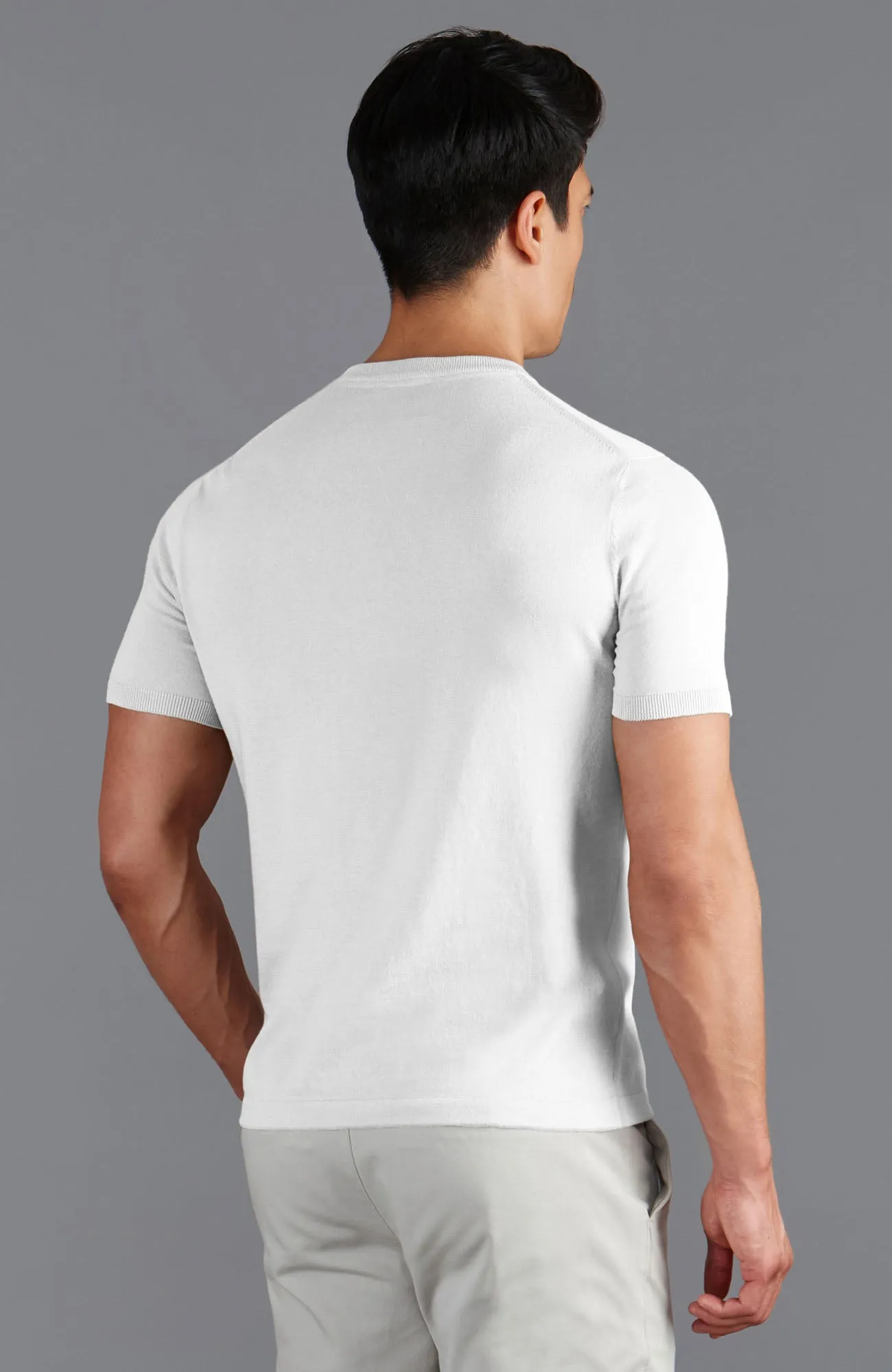 Mens Ultra Fine Cotton Knitted T-Shirt