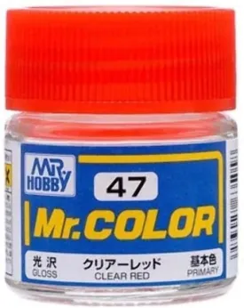 Mr. Hobby C47 Mr. Color Gloss Clear Red Lacquer Paint 10ml