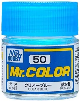 Mr. Hobby C50 Mr. Color Clear Gloss Blue Lacquer Paint 10ml