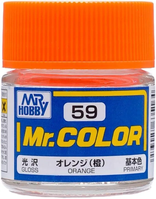 Mr. Hobby C59 Mr. Color Gloss Orange Lacquer Paint 10ml