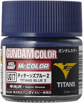 Mr. Hobby UG17 Gundam Color Titan Blue 2 Lacquer Paint 10ml