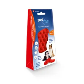 Pet   Me Firm Large Long Hair Pet Brush Red