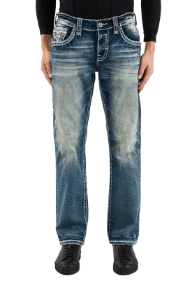 Rock Revival Men's Ebony J200r Straight Jeans