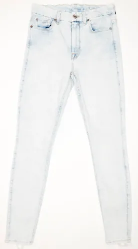 Seven for all Mankind- The HW Ankle Skinny Bleachedout