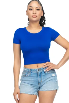 Shei Royal Blue Crop Top