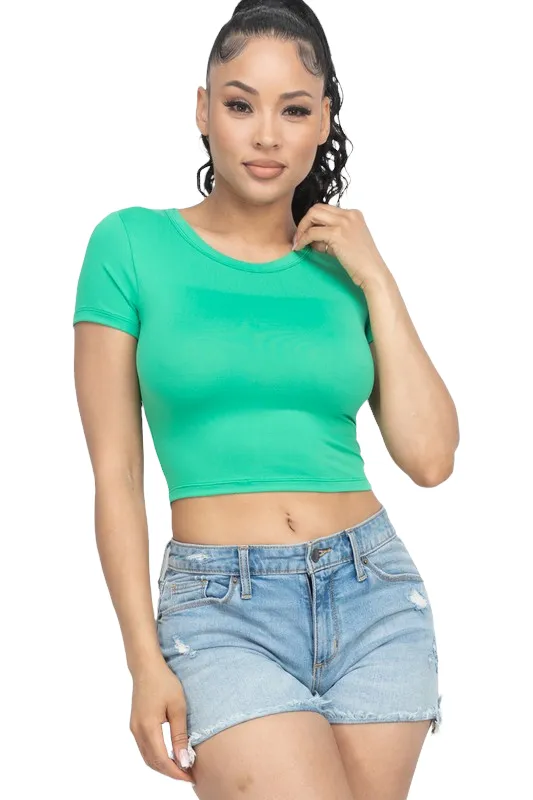 Shei Royal Blue Crop Top