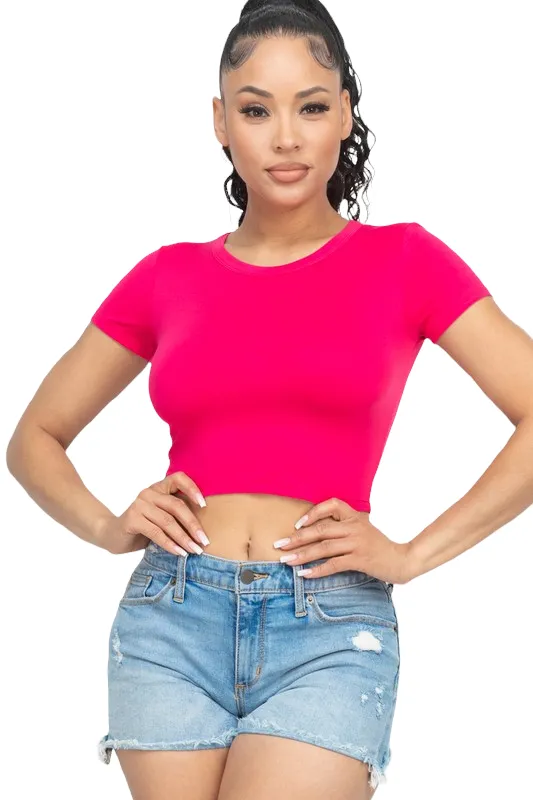 Shei Royal Blue Crop Top