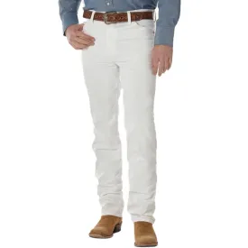 Wrangler Men's Slim Fit Cowboy Cut White Jeans