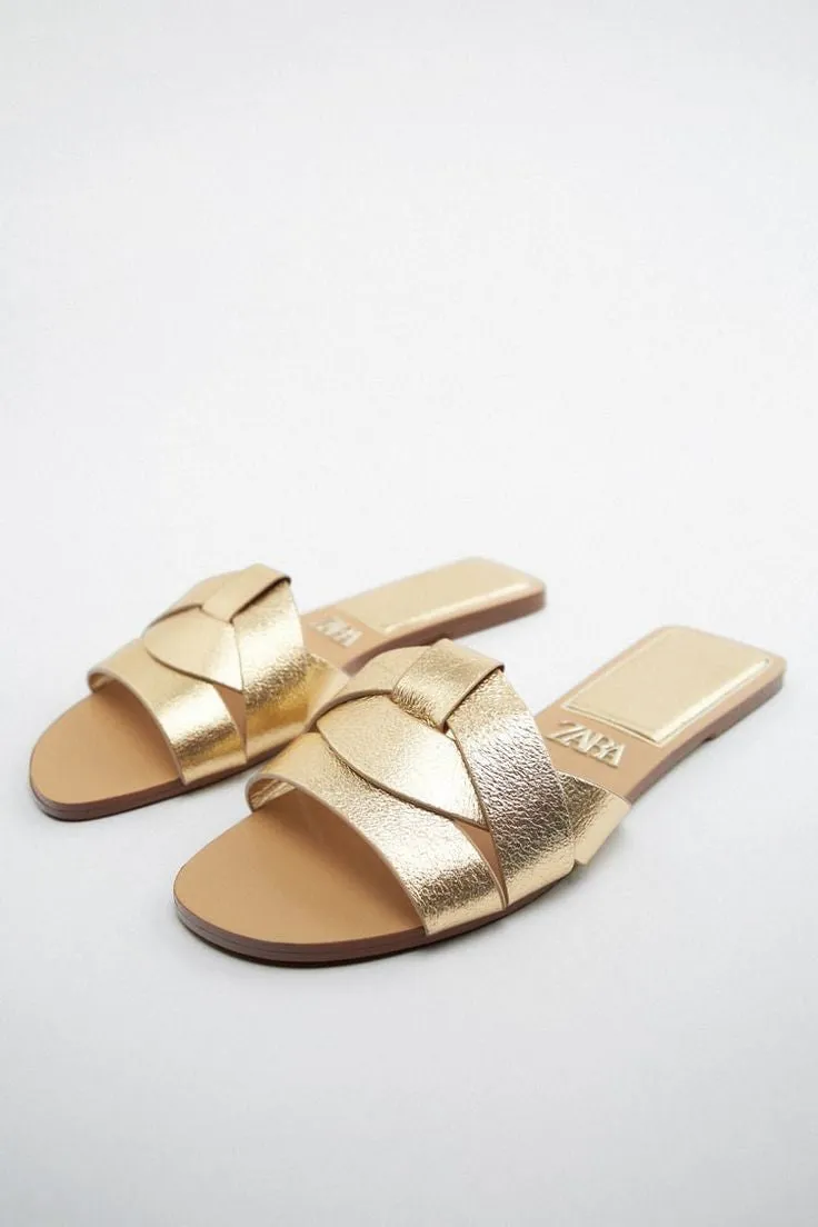 ZARA BASIC GOLD FLAT