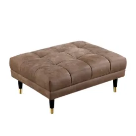 Zara Leather Footstool