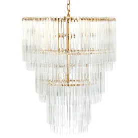 Zara Pendant - 3 Tier Brass