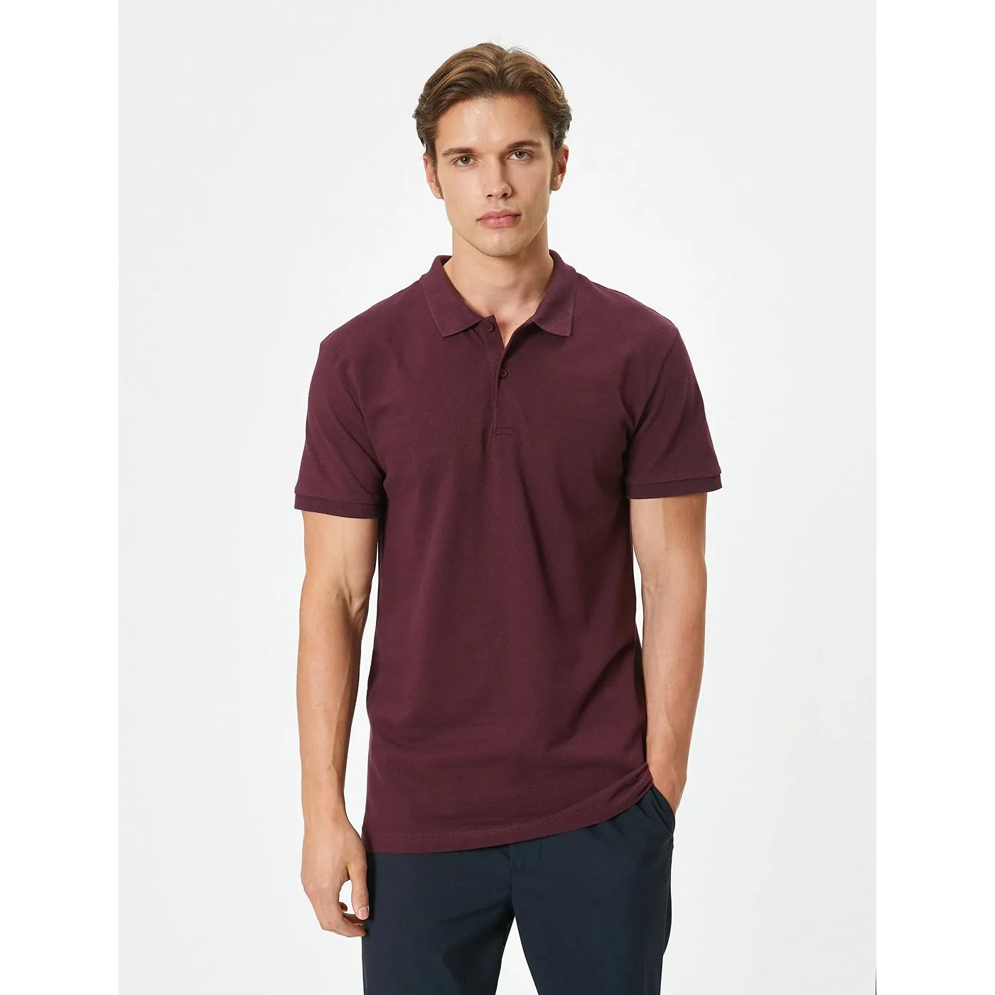 ZR Burgundy Slim Fit Polo