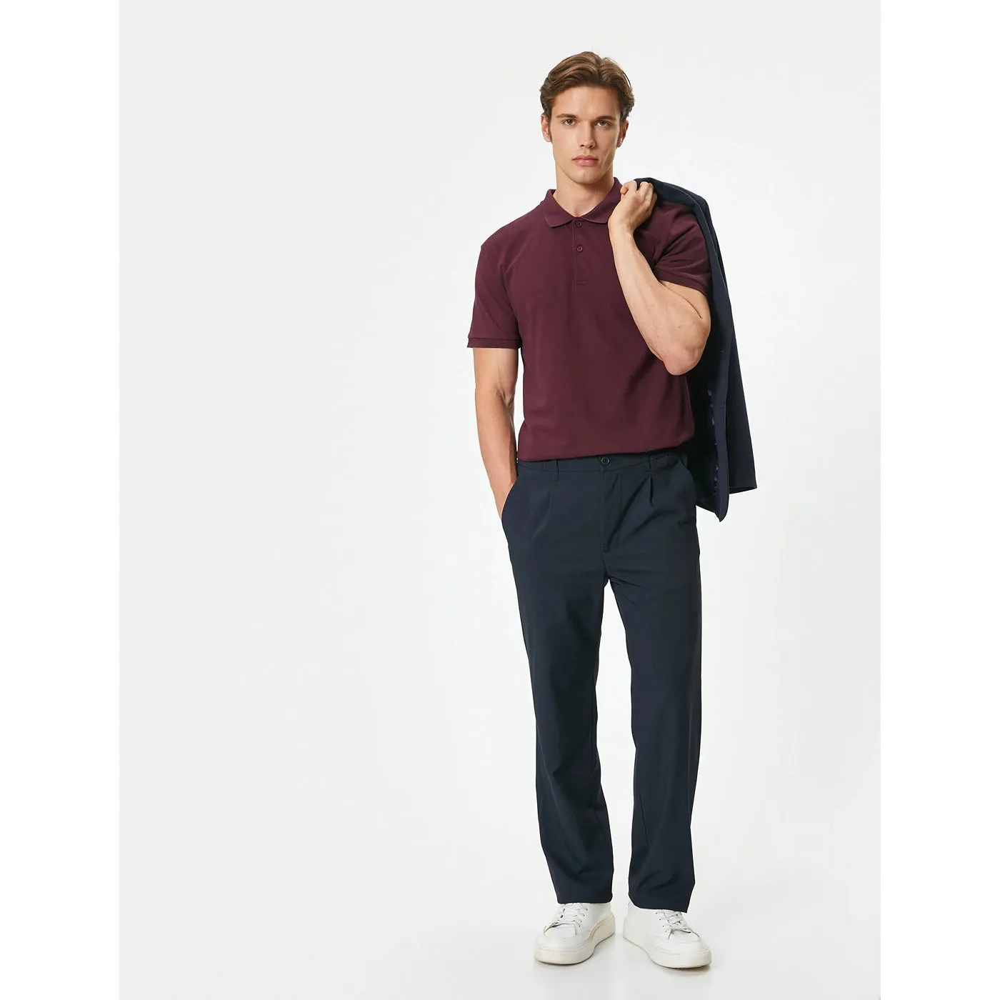 ZR Burgundy Slim Fit Polo